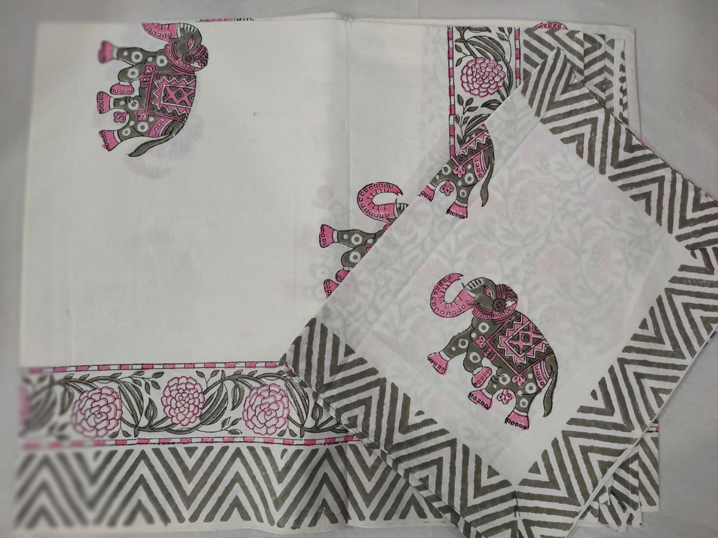 Hand Block Printed Cotton Bedsheet
