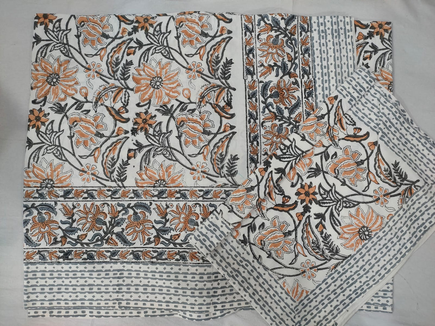 Hand Block Printed Cotton Bedsheet