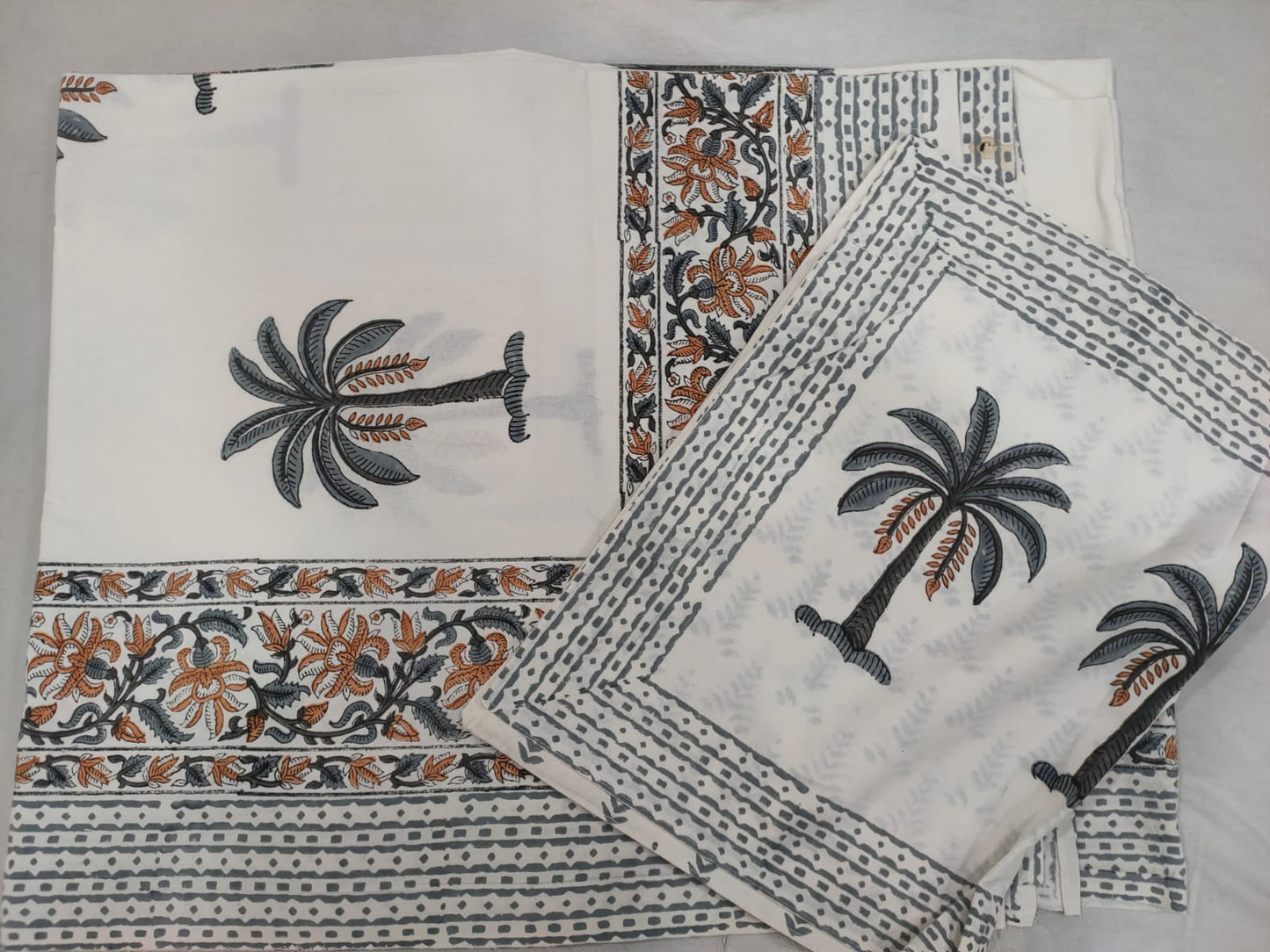 Hand Block Printed Cotton Bedsheet