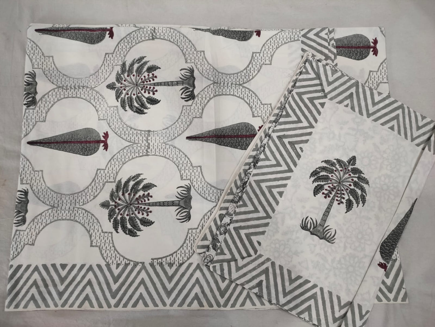Hand Block Printed Cotton Bedsheet