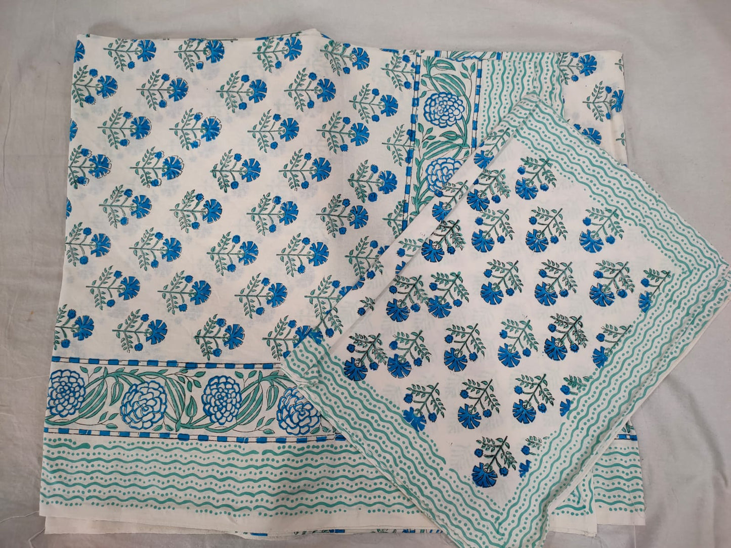 Hand Block Printed Cotton Bedsheet