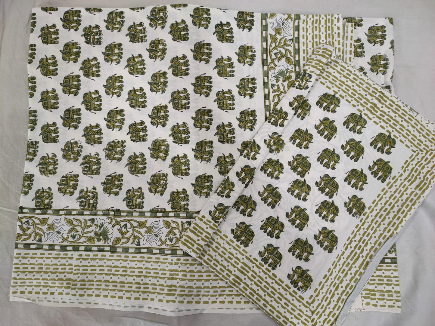 Hand Block Printed Cotton Bedsheet
