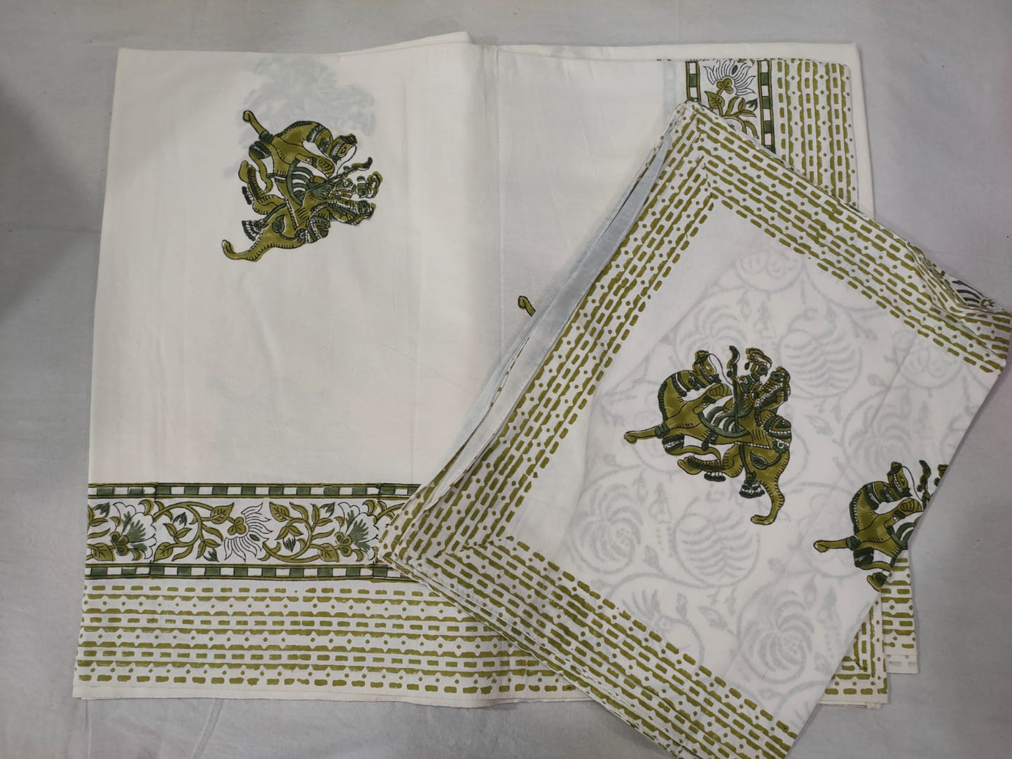 Hand Block Printed Cotton Bedsheet