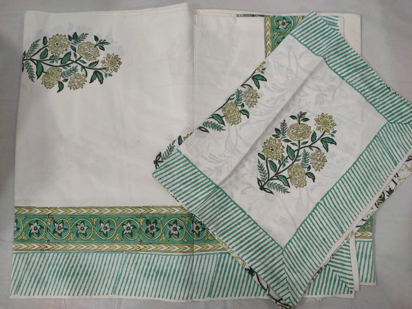 Hand Block Printed Cotton Bedsheet