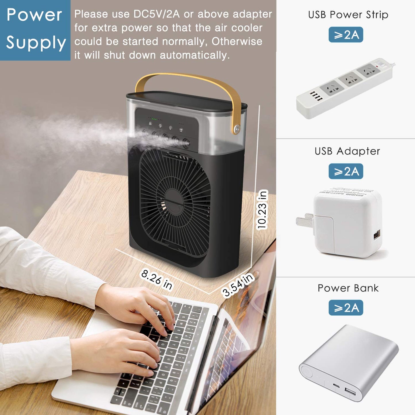 Portable Mini Cooler & Humidifier