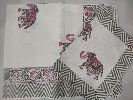 Hand Block Printed Cotton Bedsheet
