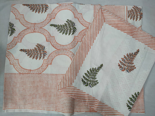 Hand Block Printed Cotton Bedsheet