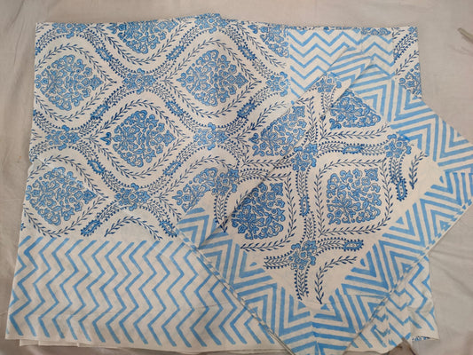 Hand Block Printed Cotton Bedsheet