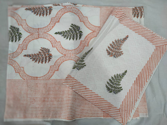 Hand Block Printed Cotton Bedsheet