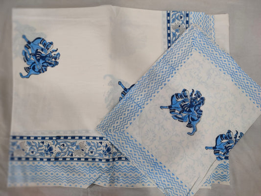 Hand Block Printed Cotton Bedsheet