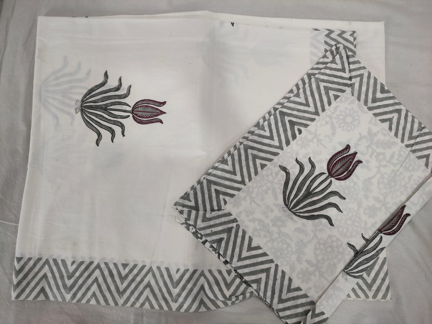 Hand Block Printed Cotton Bedsheet