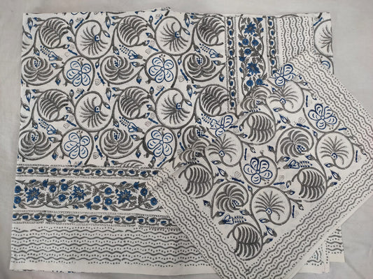 Hand Block Printed Cotton Bedsheet