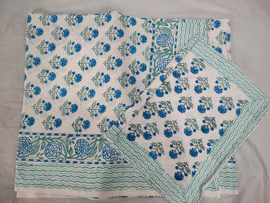 Hand Block Printed Cotton Bedsheet