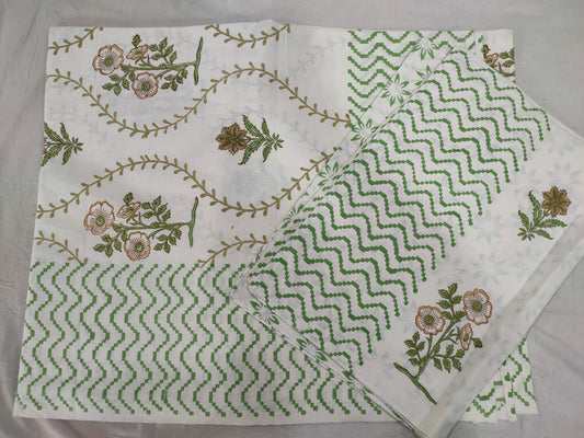 Hand Block Printed Cotton Bedsheet
