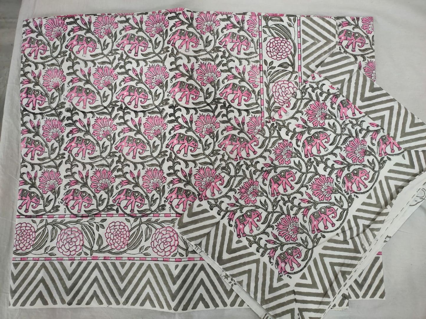 Hand Block Printed Cotton Bedsheet