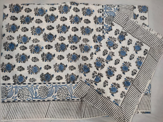 Hand Block Printed Cotton Bedsheet