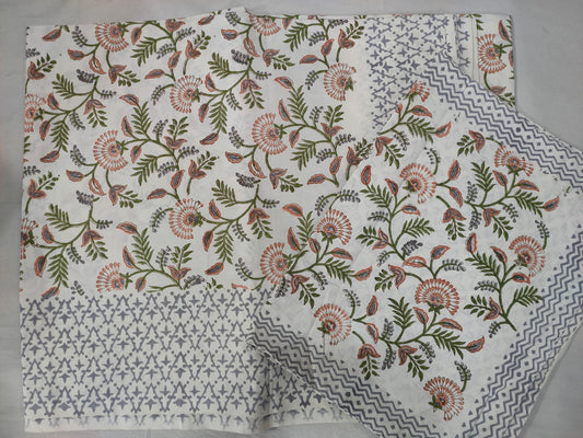 Hand Block Printed Cotton Bedsheet