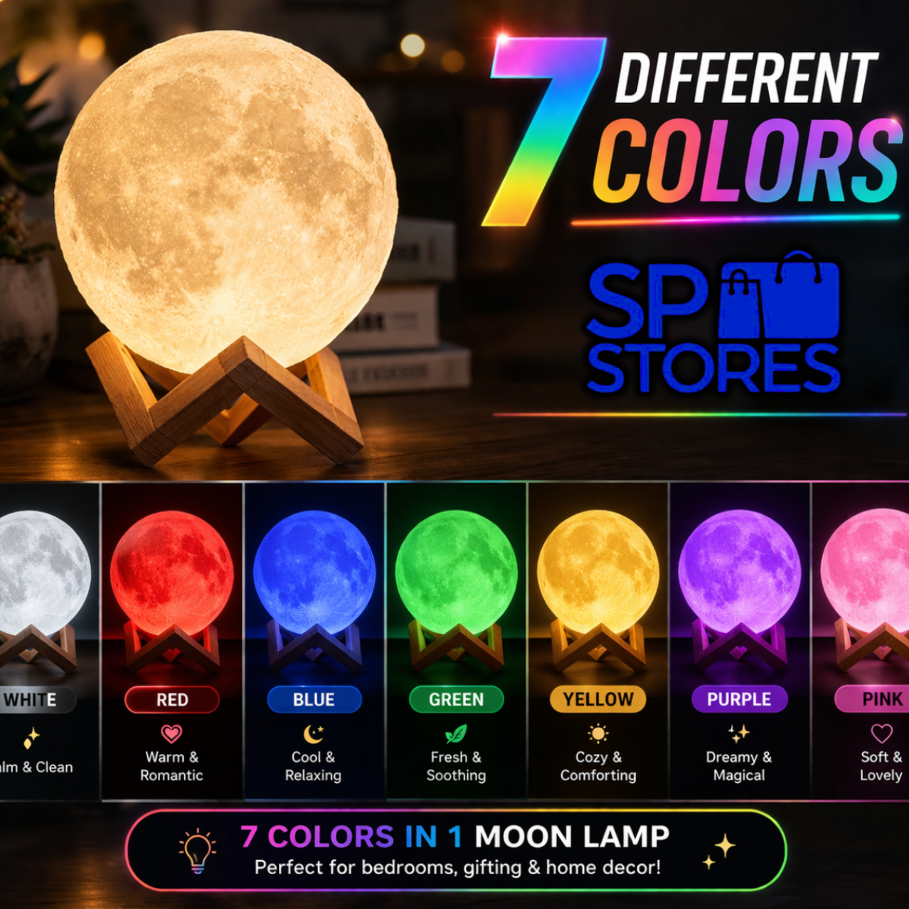 Best Quality Moon Lamp - Rechargeable